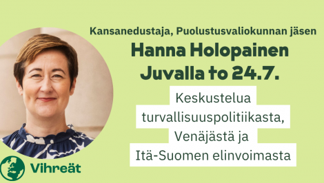 Keskustelua turvallisuuspolitiikasta,  Venäjästä ja  Itä-Suomen elinvoimasta