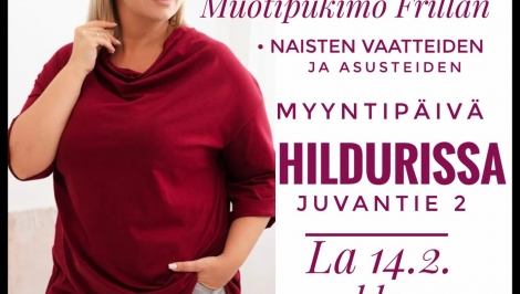 Naisten vaatteiden myyntipäivä 14.2.26 klo 10-15