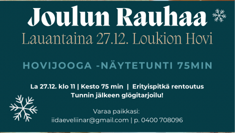 Joulun Rauhaa | HoviJOOGA -näytetunti
