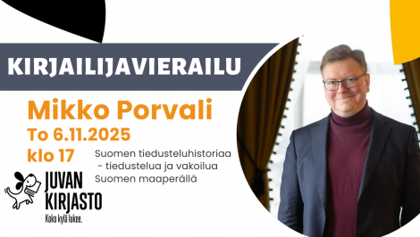 Kirjailijavierailu - Mikko Porvali