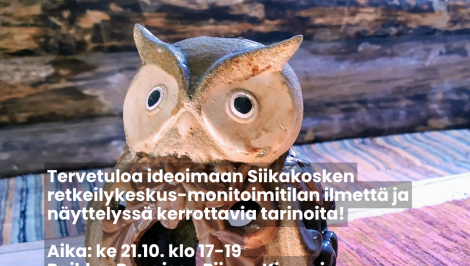 Tule ideoimaan Siikakosken retkeilykeskuksen graafista ilmettä