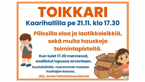 Toikkari-ilta Kaarihallilla