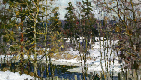 Juvan kirjaston marraskuun näyttely: A. Dubovin maalauksia