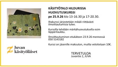 Huovutuskurssi Hildurissa
