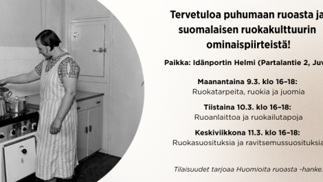 Luento- ja keskustelutilaisuus suomalaisen ruokakulttuurin ominaispiirteistä