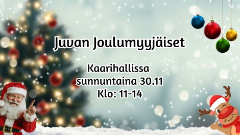 Juvan joulumyyjäiset Kaarihallilla
