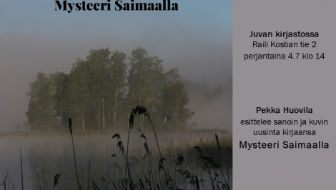 Kirjailijavierailu - Pekka Huovila: Mysteeri Saimaalla