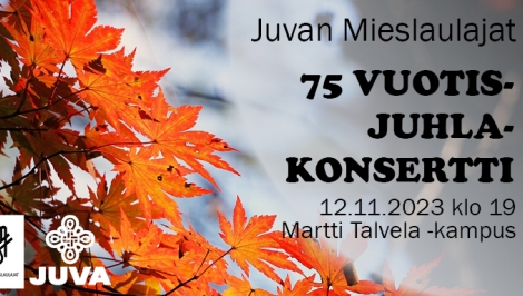 Juvan mieslaulajien 75-vuotisjuhlakonsertti