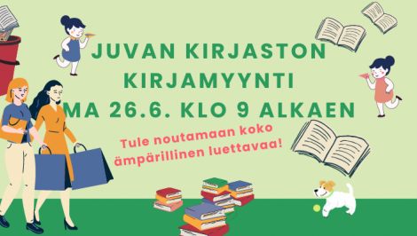 Juvan kirjaston poistokirjamyynti