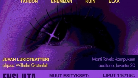 Juvan lukioteatteri esittää Tähtijengi -tahdon enemmän kuin elää