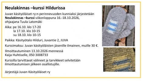 Neulakinnaskurssi Hildurissa