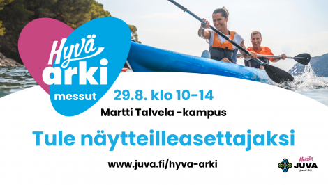 Varaa paikkasi 20.6. mennessä. Osallistuminen maksutonta.