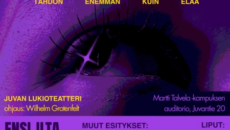 Juvan lukioteatteri esittää Tähtijengi -tahdon enemmän kuin elää